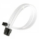 8-Pin ATX CPU ATX White Sleeve 30CM Extension Cord Shalkds 2 Cable Comb d YMD