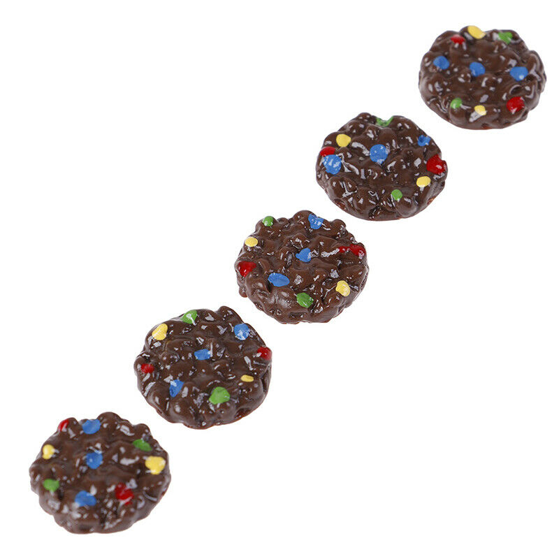 5Pcs Chocolate Bean Biscuits Polymer For Children Modeling Clay DIY Accessories