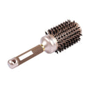 Round Barrel Hair Brush with Simulation Boar Bristle, for Hair Drying, Styl W2J6