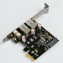 Super Speed Pci-E Express To 3 Port Usb 3.0 3.1 Type A/C Sata Host Card FR FT