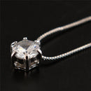 Crystal Pendant Necklace Long Chain Alloy Wedding Accessories Jewelry WomenBX