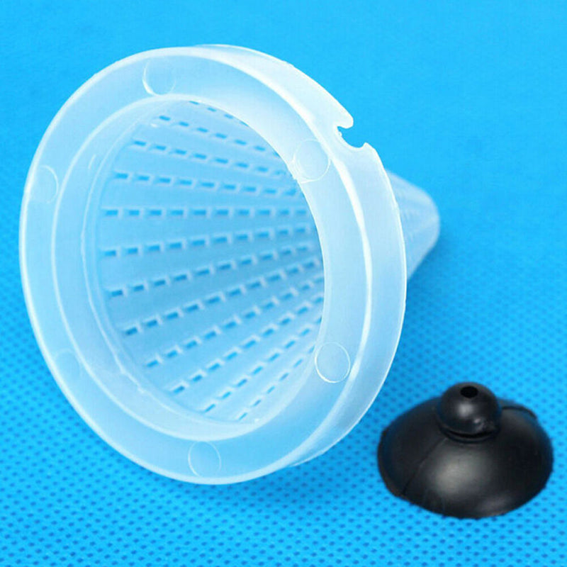 1XNEW Aquarium Basket Feeder Fish Food Live Worm Bloodworm Cone Feed Tool  JR