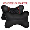 2Pcs New Pu Leather Car Seat Head Neck Rest Cushion Pad Headrest Pillow J9Q7