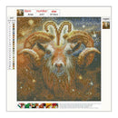 5D DIY Full Drill Diamond Painting Aries Cross Stitch Embroidery Mosaic Kit