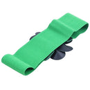 Green Faux Leather Flower 7.5cm Wide Elastic Cinch Belt for Women