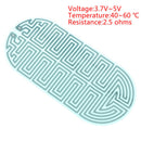 Oval Mini USB Heater Heat Electric Belt Warm Palace Electric Heater Mat P_