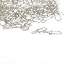 100pcs Fishing Lock Snap Hook Lure Connector Swivels Solid Ring Clips - 15mm