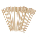 30pc BBQ Wooden Bamboo Paddle Skewers Disposable Cocktail Party Barbecue