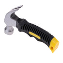 Outdoor Camping Non Slip Stubby Claw Hammer w/ Nail Pegs Starter Holder Heavy