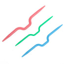 3 sizes of needles ABS plastic cables knitting needle 3.0 5.0mm. Q3S7