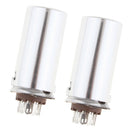 2Pcs 9 Pin Vacuum Tube Socket with 40mm Cap for 12AX7 12AT7 12AU7 ECC82 6n11
