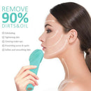 Silicone Facial Cleansing Brush - Electric Sonic Face Scrubber Massager Wit