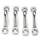 4* Universal Stainless Steel Top Pad Wire Eye Straps Loop Boat Plate Staple Ring