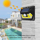 54LED COB Solar Power Motion Sense Light 3 Side Luminous Outdoor Waterproof Lamp