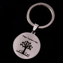 Engraved Happy Teachers Day  Keychain Keyrings Best Gift for Teacher Jewelry,a