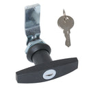 Black T-Handle Garage Door Lock 77mm lock handle garage door latch Black
