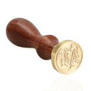 Sealing Wax Classic Initial Wax Seal Stamp Alphabet Letter M Retro Wood