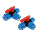 2 PCS 3 Way Valve Heavy Duty Garden Hose Quick Connector Quick Release Hose