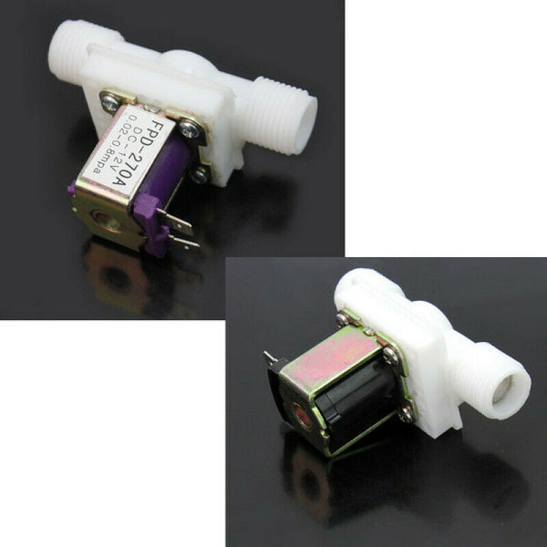 1/2" DC 12V Electric Solenoid Valve N/C Water Inlet Flow Switch Gravity Feed New