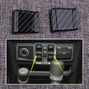 2pcs Window Switch Adjust Button Cover Trim Fit For Jeep Wrangler JL 2018 2019