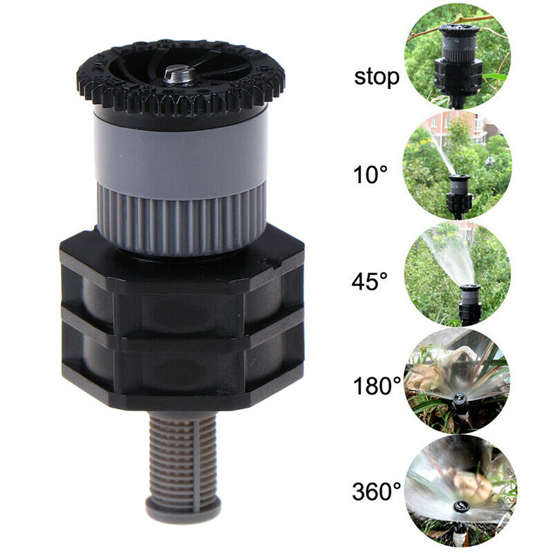 1/2'' Female Misting Sprinkler Garden Lawn Water Spray Adjustable Rotary Nozz FT