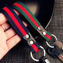 Men Fashion Leather Metal Car Keychain Keyring Purse Bag Key Chain Ring Keyfob