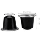 50Sets Refillable Coffee Capsules Cup Disposable Coffee Capsules Packaging