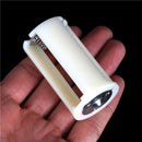 White Parallel AA Battery Adapter Holder 1.5V Case Box Converter 3 AA to D M&O