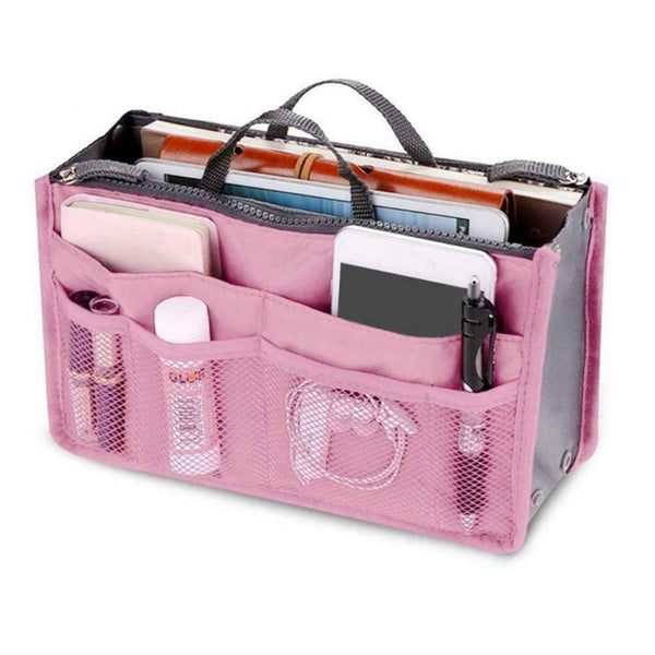 Multi-function Make Up Organizer Cosmetic Bag Travel Wash Handbags (Pink) A#S
