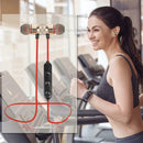 M5 Wireless Bluetooth Earphones Magnetic Attraction Headset w/Mic (Red) A