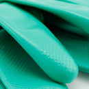 30cm Rubber Home Work Gloves Solvent Resistant Anti Acid Alkali Green