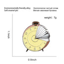 Cartoon Creative Alarm Clock Enamel Brooch Jacket Clothes Backpack Badges A