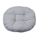 45cm Tatami Cushion Handmade Pillow Floor Chair Seat, Cotton, Blue Strips