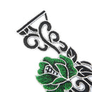 Embroidered floral lace neckline neck collar trim clothes sewing applique deco#
