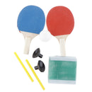 Anti-Slip Wood Table Tennis   Pong Racket Set Double Reverse Glue Paddle (1 Pair