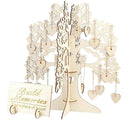 1Pcs Wood DIY Wishing Tree Wedding Supplies Guest