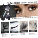 Aliver 1Pc Makeup Eyelashes Curved Brush 4D Mascara Curling Black Maquiagem