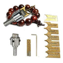 16Pcs/Set Wooden Bead Maker Beads Drill Bit Mill Cutter Multi Set Tool Wood A4L2
