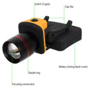 Clip On LED Head Lamp Cap Hat Light Torch For Fishing Hunting Camping Outdo E0G4