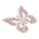 Colored Sequins patch mixed butterfly badge Sew on applique DIY Accessories  Z