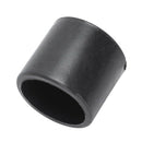 50 Pcs Black Rubber PVC Flexible Round End Cap Round 12mm Foot Cover X2A7