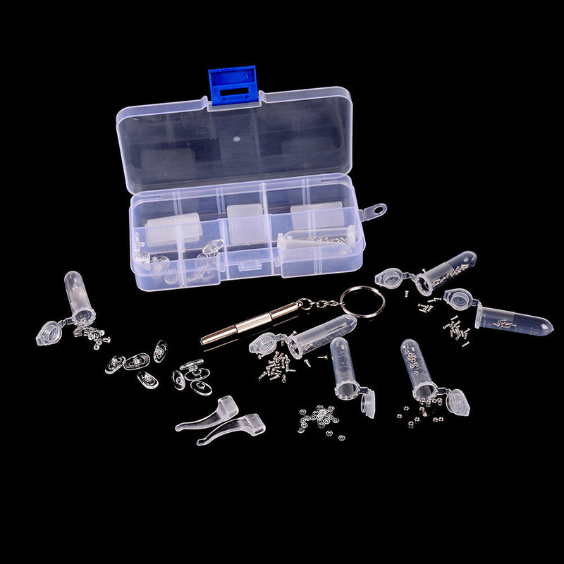 Screw Nut Nose Pad Optical Repair Tool Set For Eyeglass Sun-Glasses FT