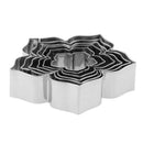 6pcs/set Stainless Steel Fondant Cake Mold Petunia flower Cookie Cutter Bis M3E2