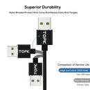 USB Cable Fast Charging Type C Cable  Data Transfer Wire 200cm