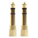 3.5mm Stereo Female to 6.35mm Male Mono Audio Adapter Plug A