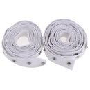 Snap Style Metal Buttons Tape White Color 2yds Pressure Popper Stud Snap