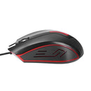 M-611 Wired Optical Mouse Built-in Gggravated Iron LED Gaming Mouse for PC