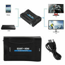 1080P SCART to HDMI Video Cable Cord Converter Adapter Receiver For PC Monitor