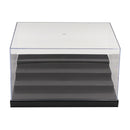 Anti-dust Arcylic 4-Step Display Case, Flat Glossy Base, Stackable Design, for
