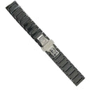 Watch Strap Ceramic Bracelet Band 20mm Hidden Deployment Clasp black